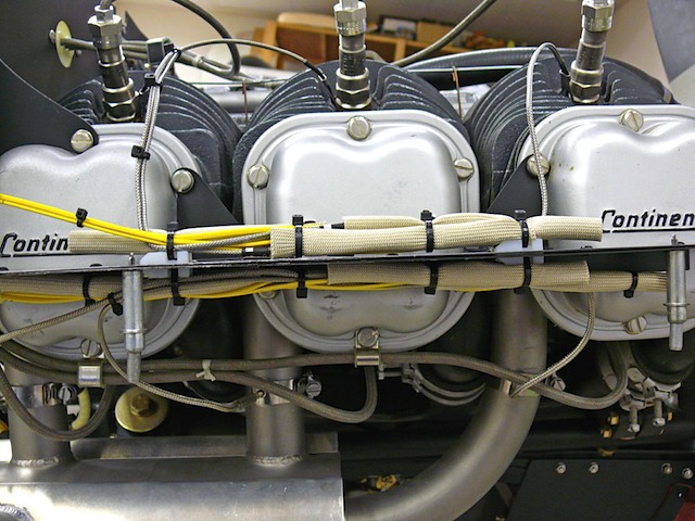 egt and cht probes connected
