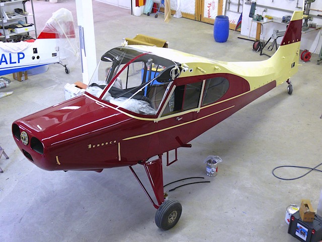 engine cowl painted