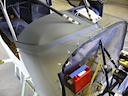 Fuselage cowl in place