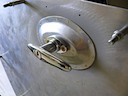 Locking seaplane door handle