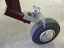 Tail wheel overhauled and painted